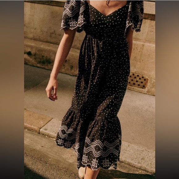 Sezane Emeraude Dress, US size 4 (FR 36) - Picture 6 of 14